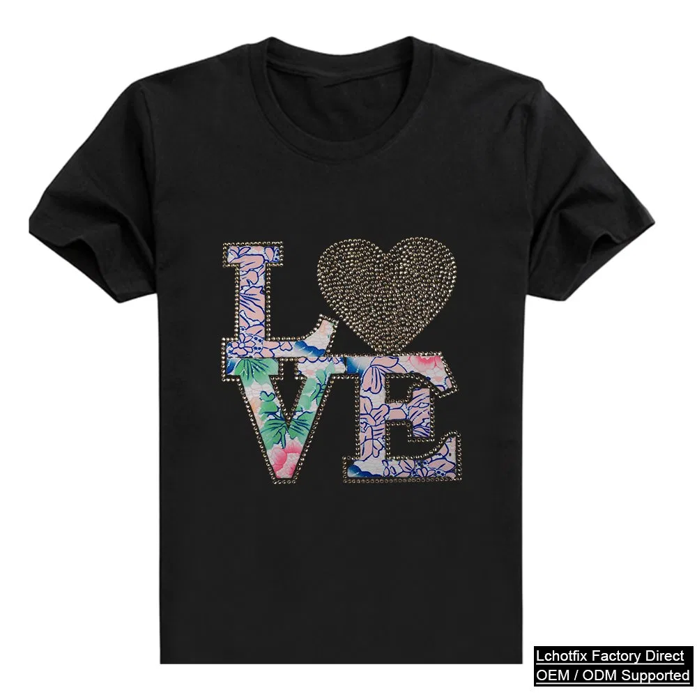 Rhinestone Love Heart Graphic T-Shirt product image 2