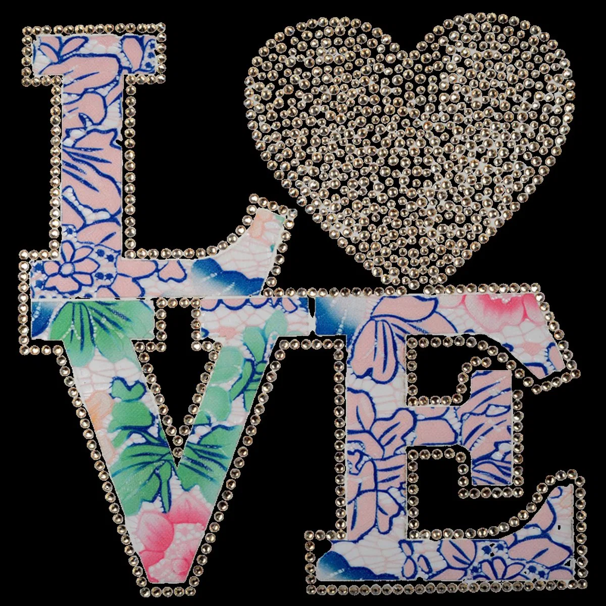 Rhinestone Love Heart Graphic T-Shirt product image 3