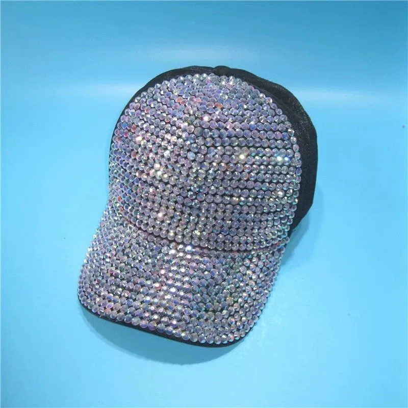 Korean-Style Rhinestone Baseball Cap image 2