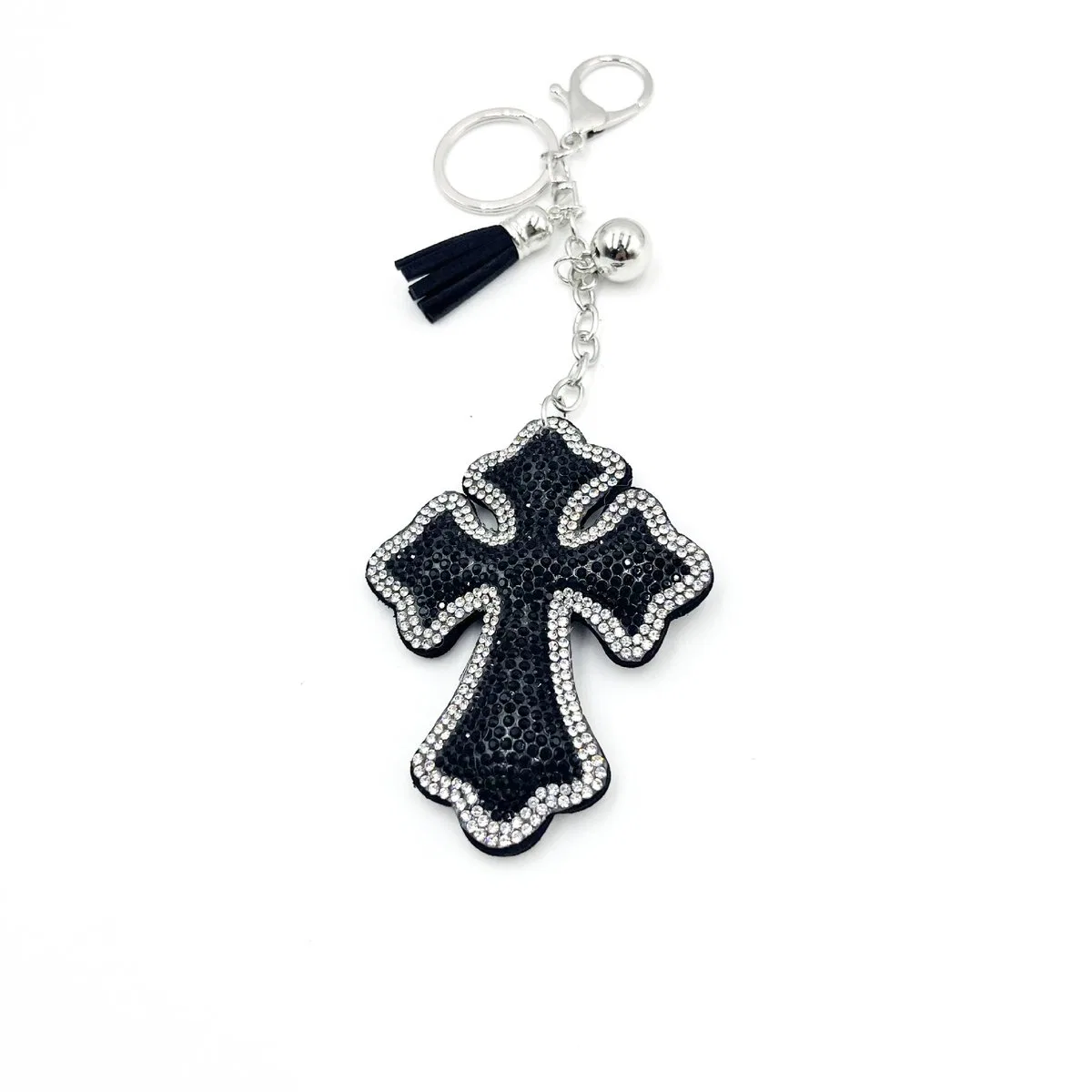 Crystal Cross Keychain with Tassel product image 4